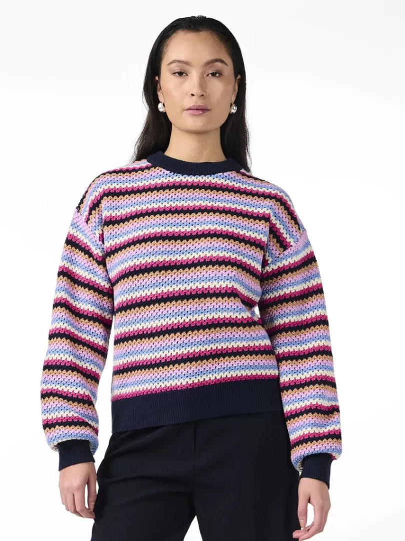 Knitwear>Yas BELA KNITTED PULLOVER NavyBlazer