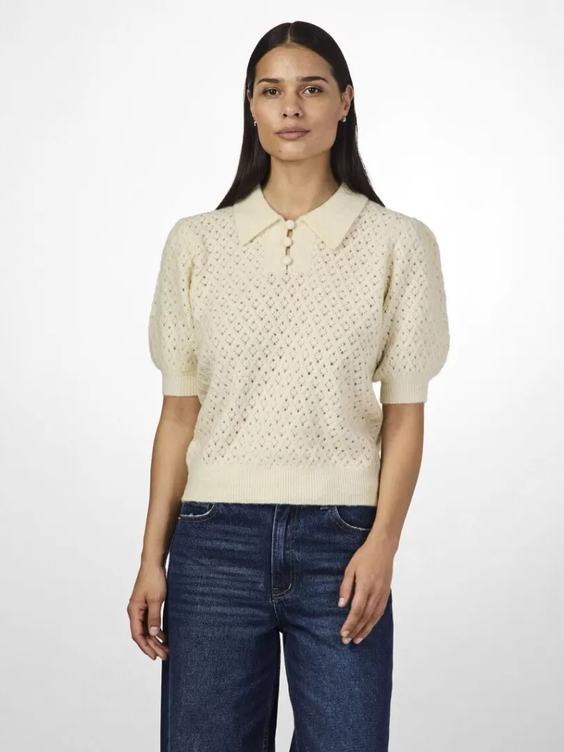 Knitwear>Yas BICALA 2/4 KNITTED TOP Birch