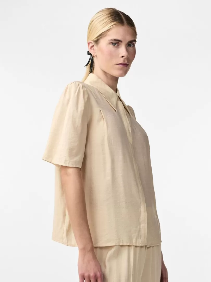 Shirts>Yas BREEZE SHIRT WhitecapGray