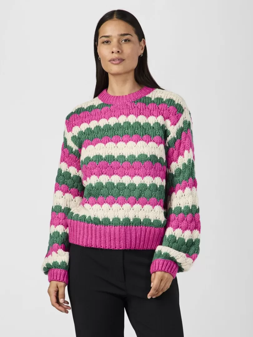 Knitwear>Yas BUBBA JUMPER FuchsiaFedora