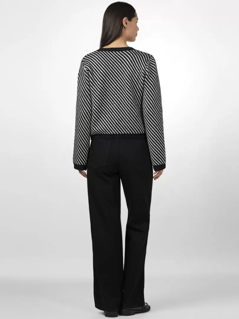 Knitwear>Yas CHARLA KNITTED CARDIGAN Black