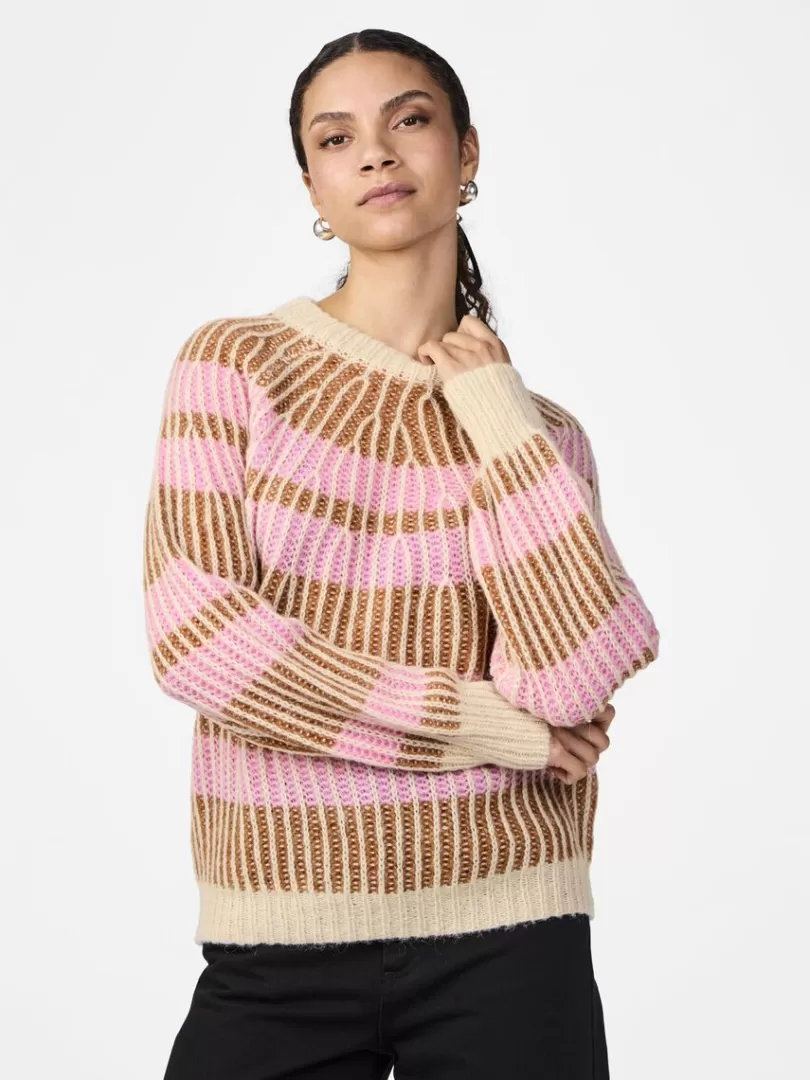 Knitwear>Yas CHRISNA KNITTED PULLOVER Meerkat
