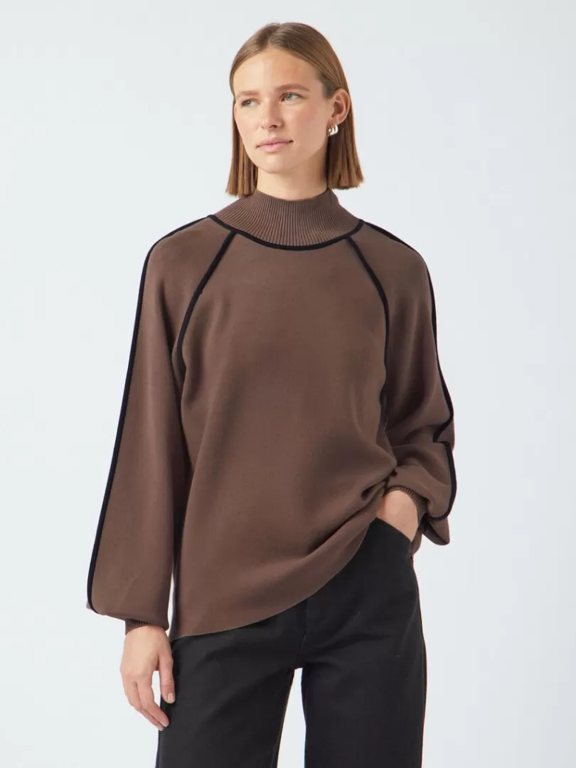 Knitwear>Yas CORA KNITTED PULLOVER CoffeeQuartz