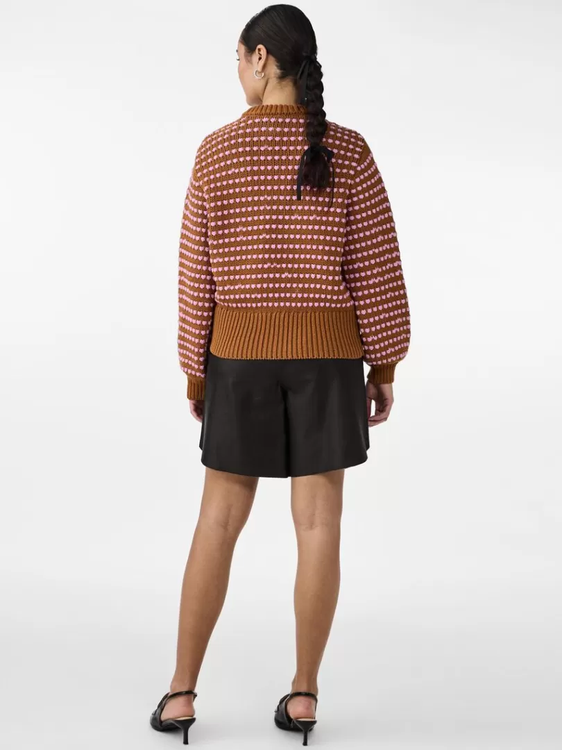 Knitwear>Yas DELA KNITTED PULLOVER Meerkat