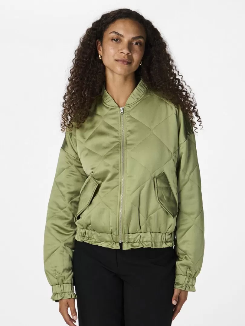 Outerwear>Yas EZRA BOMBER JACKET Sage