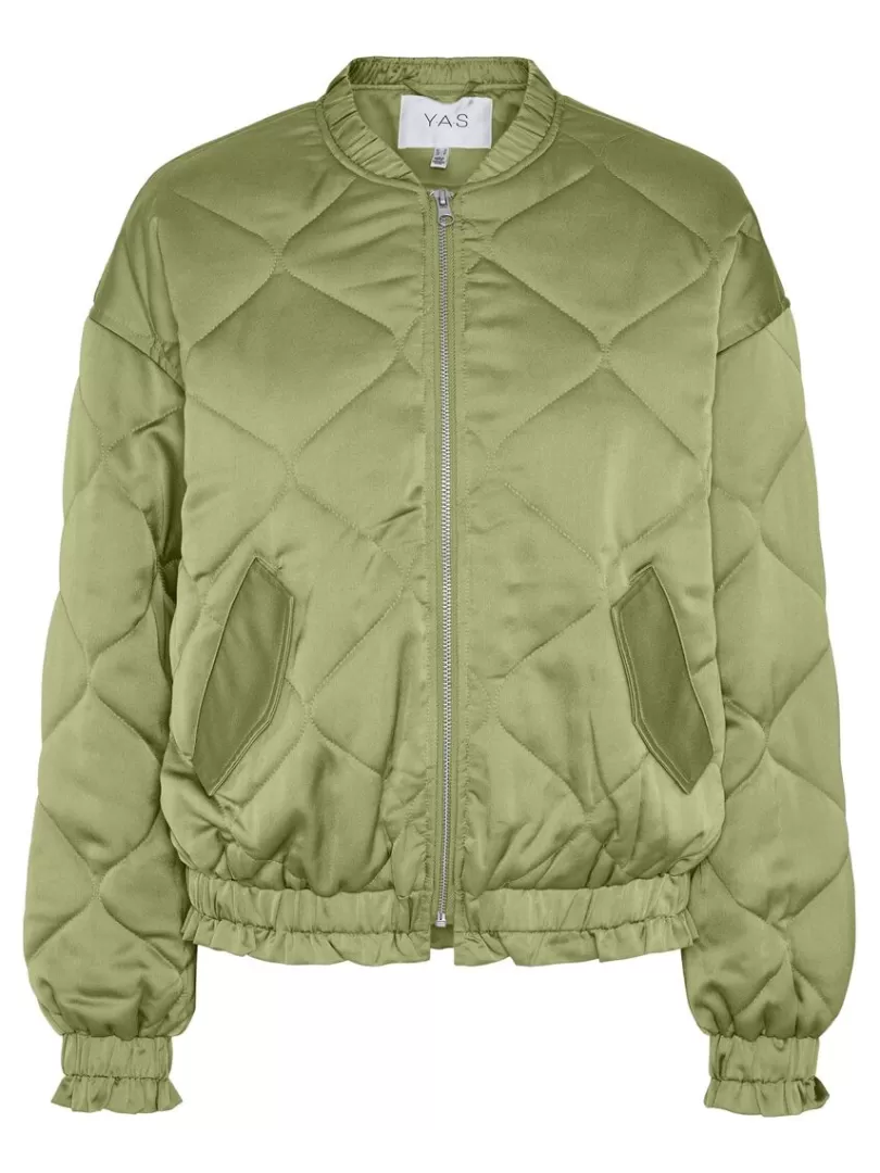 Outerwear>Yas EZRA BOMBER JACKET Sage