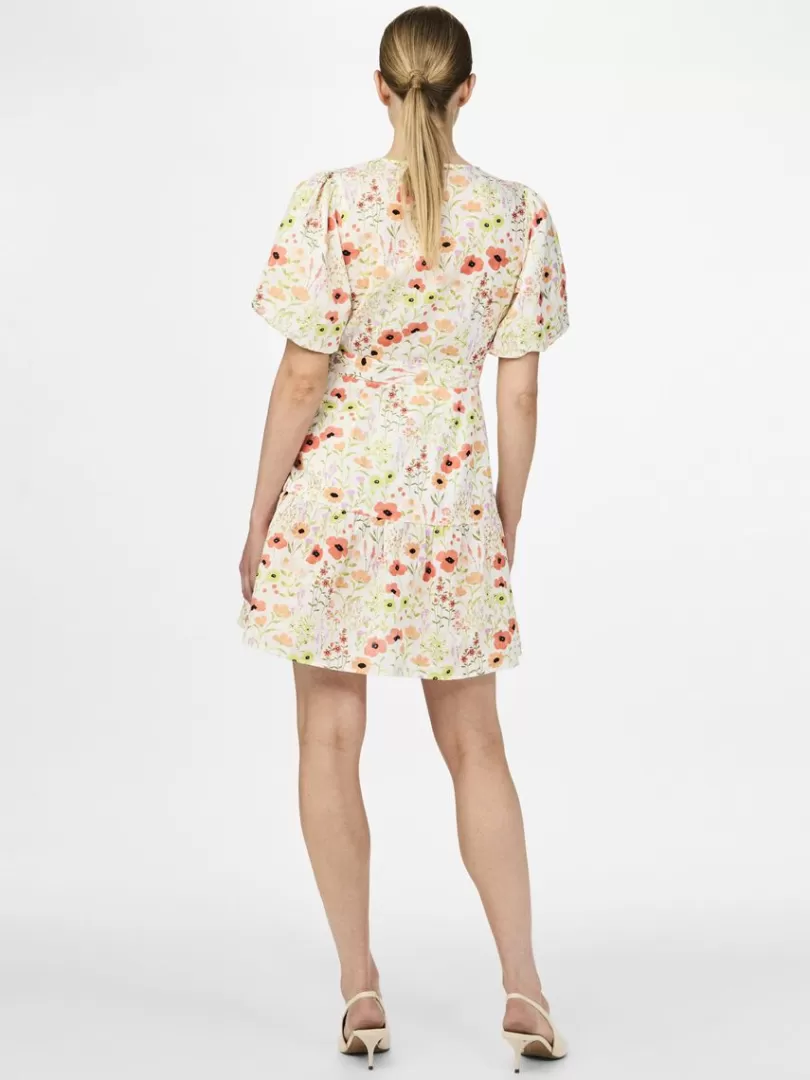 Dresses>Yas FIELD WRAP DRESS StarWhite