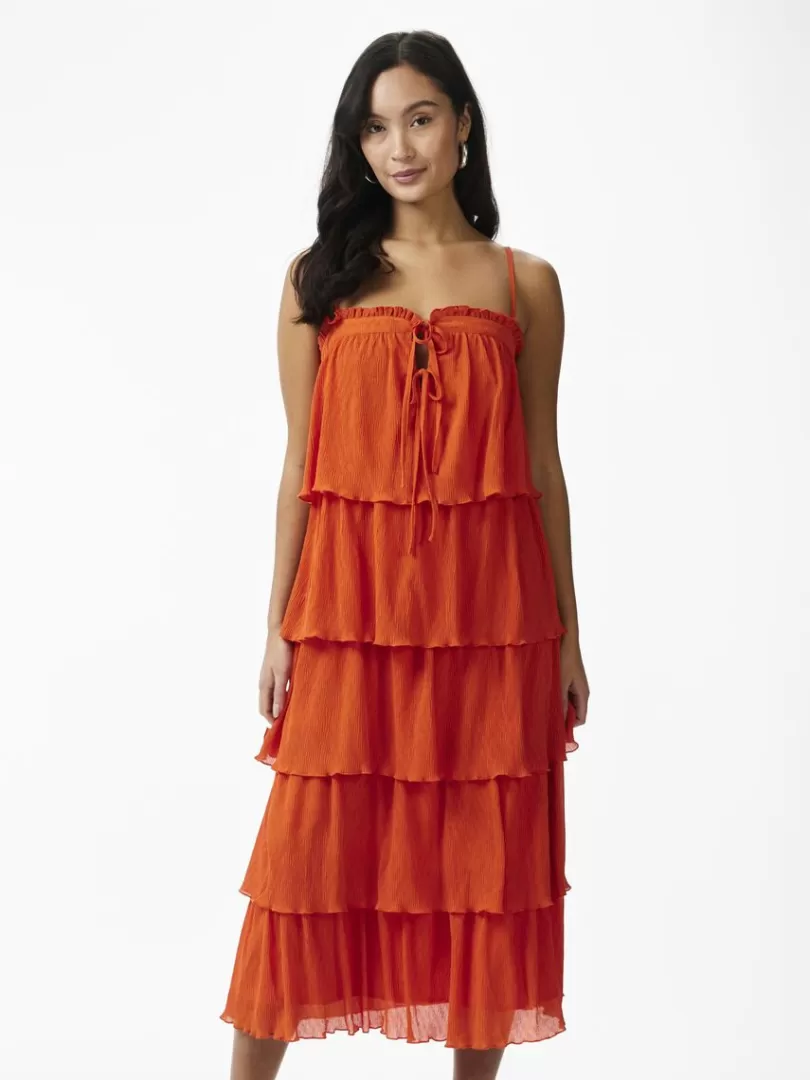 Dresses>Yas FILIPPA MIDI DRESS CherryTomato