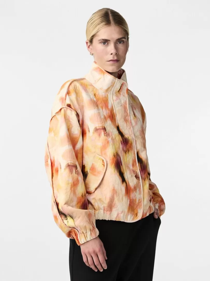 Outerwear>Yas FIPA QUILTED JACKET AbbeyStone