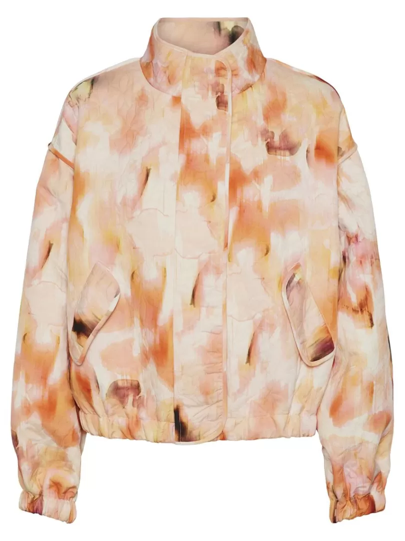 Outerwear>Yas FIPA QUILTED JACKET AbbeyStone