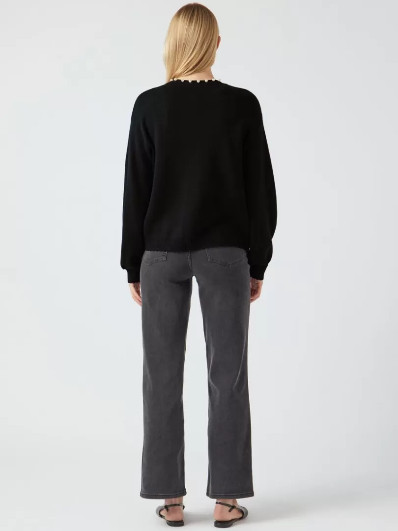 Knitwear>Yas FONNY KNITTED CARDIGAN Black