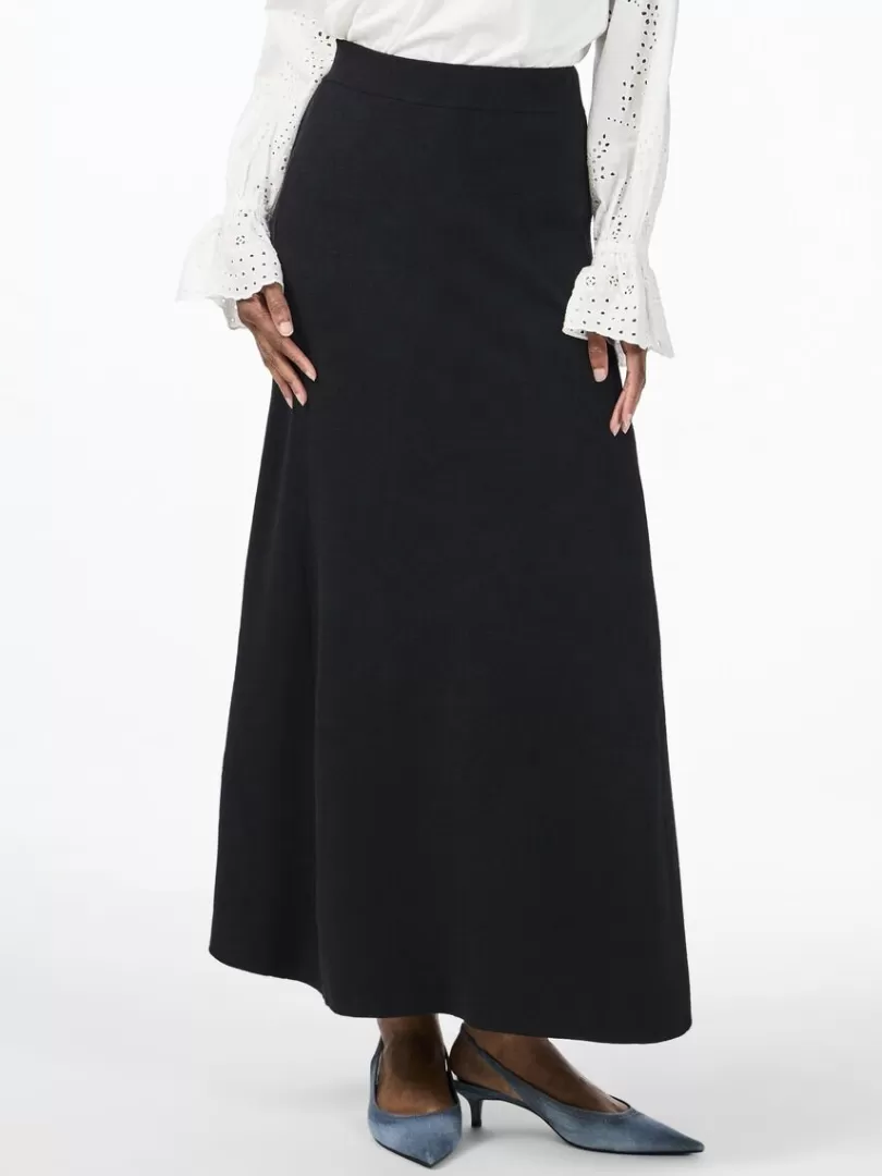 Skirts>Yas FONNY KNITTED SKIRT Black