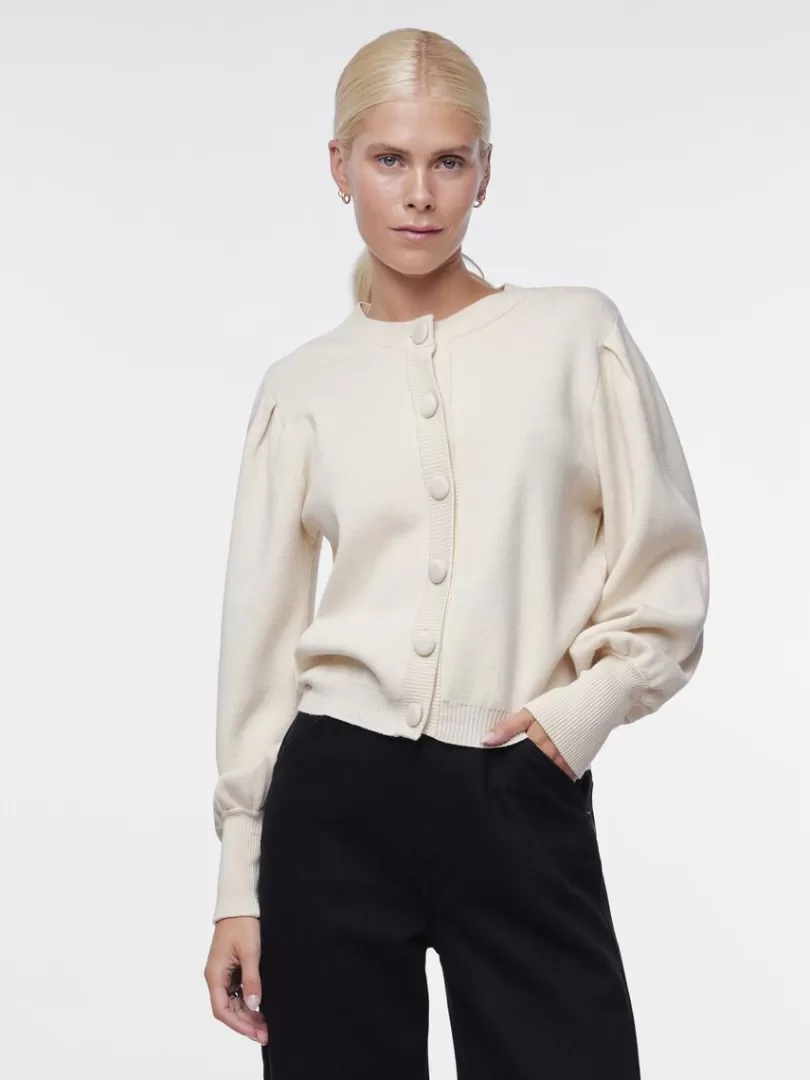Knitwear>Yas FONNY KNITTED CARDIGAN Birch