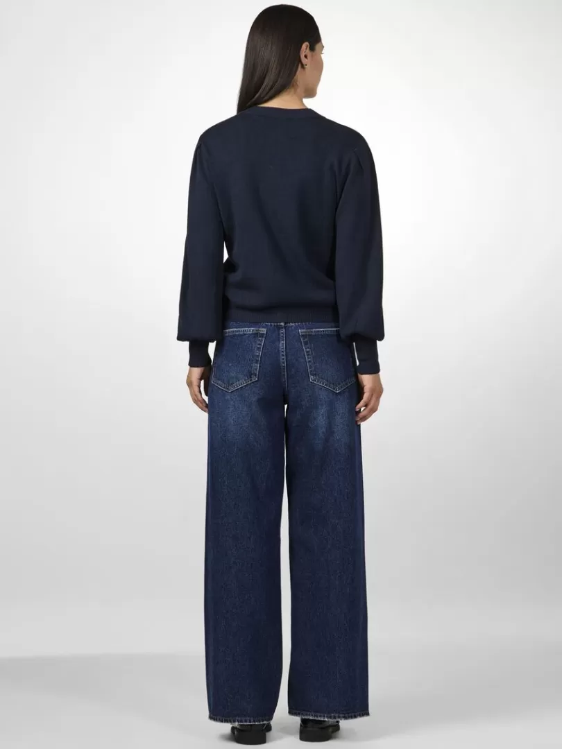 Knitwear>Yas FONNY KNITTED CARDIGAN NavyBlazer