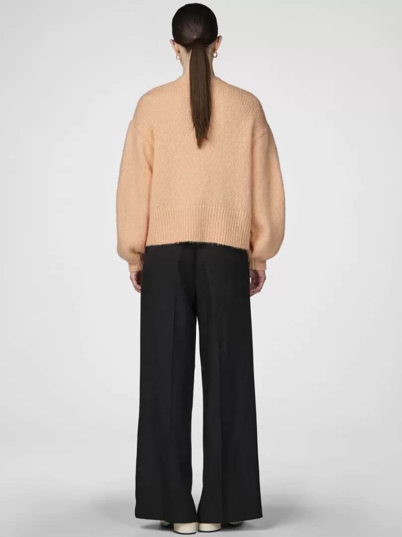 Knitwear>Yas FUMA KNITTED CARDIGAN PeachFuzz