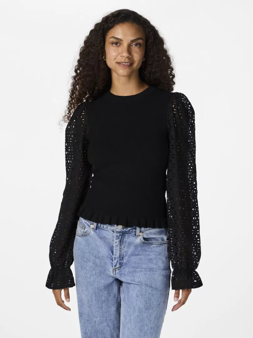 Knitwear>Yas HOLLI KNITTED PULLOVER Black