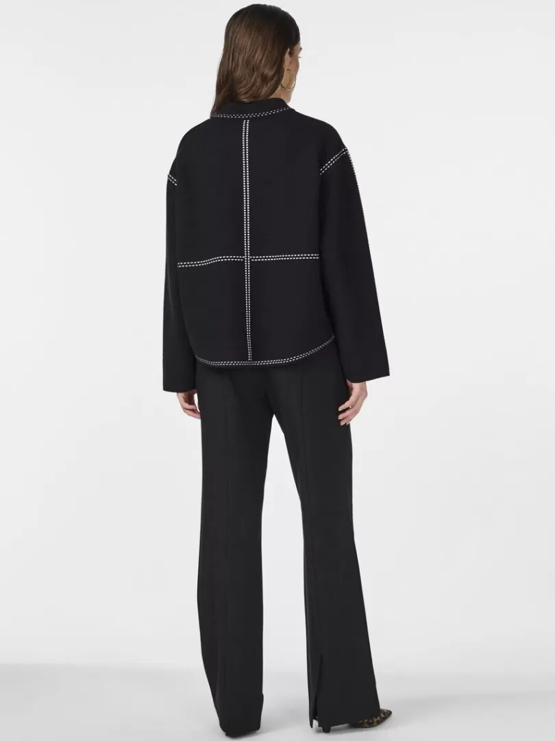 Knitwear>Yas JENA KNITTED CARDIGAN Black