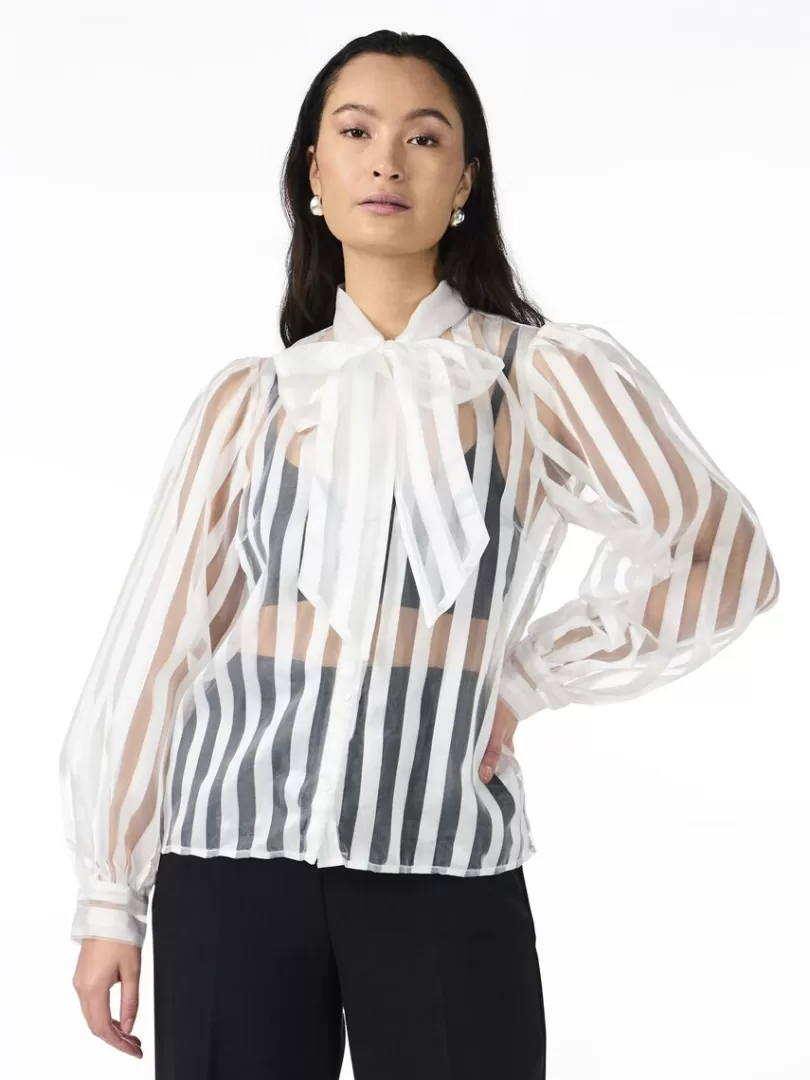 Shirts>Yas JOSE LONG SLEEVED SHIRT StarWhite