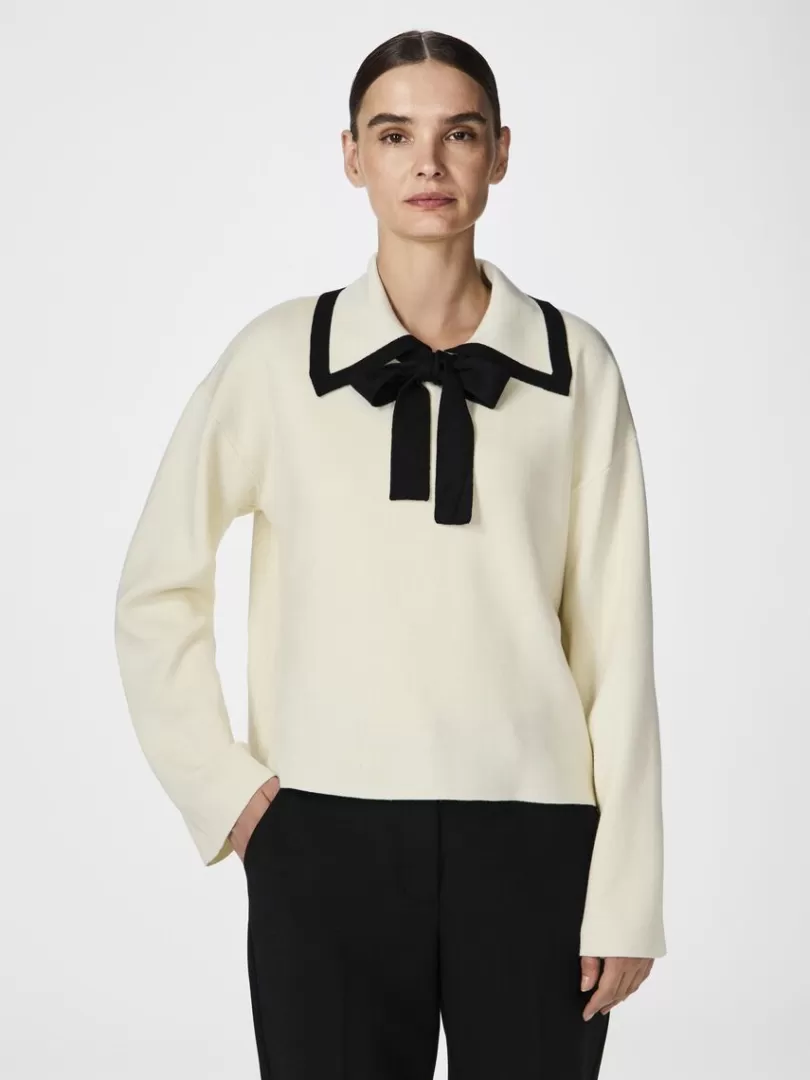Knitwear>Yas JOSIE KNITTED TOP Birch