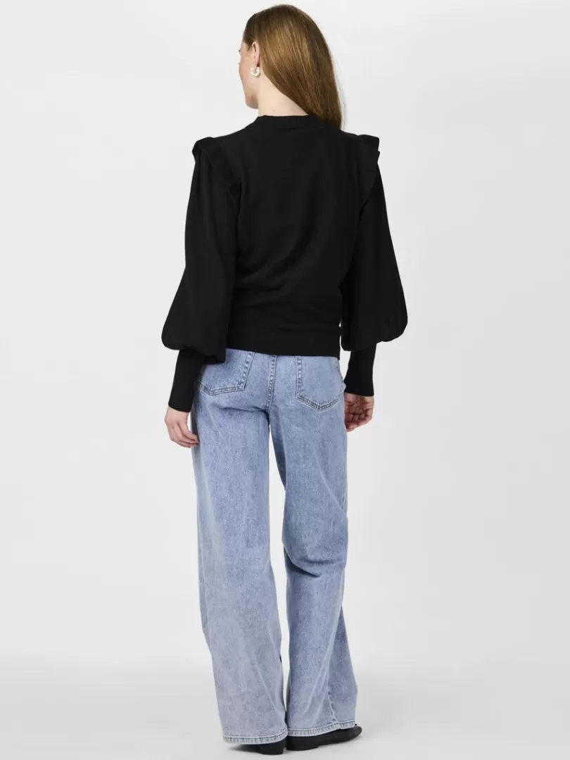 Knitwear>Yas JUM KNITTED PULLOVER Black