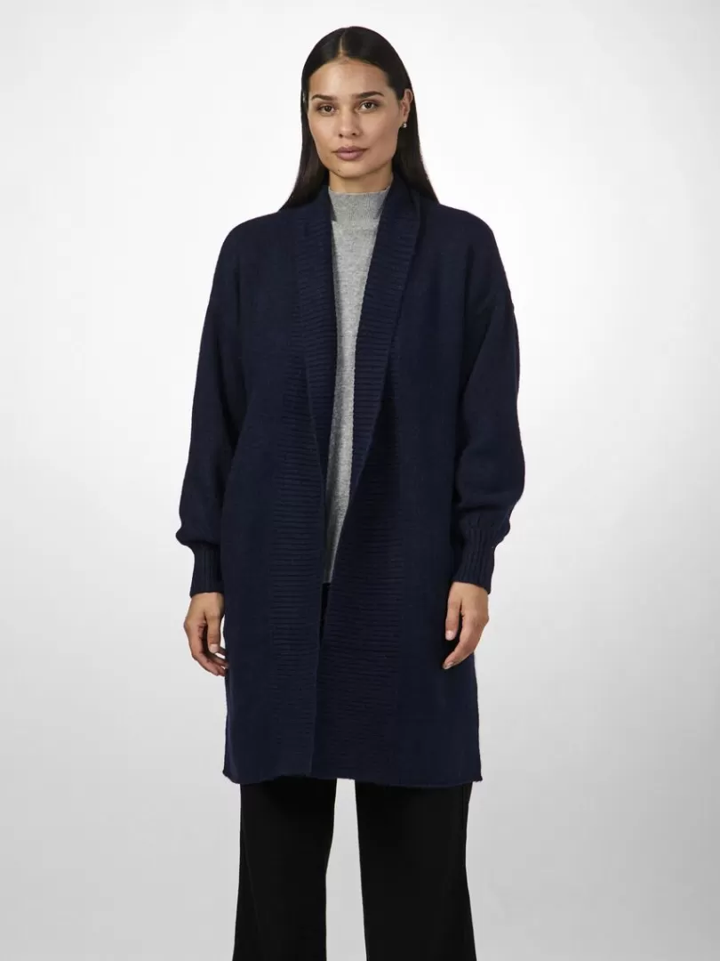 Knitwear>Yas JUVA KNITTED CARDIGAN NavyBlazer