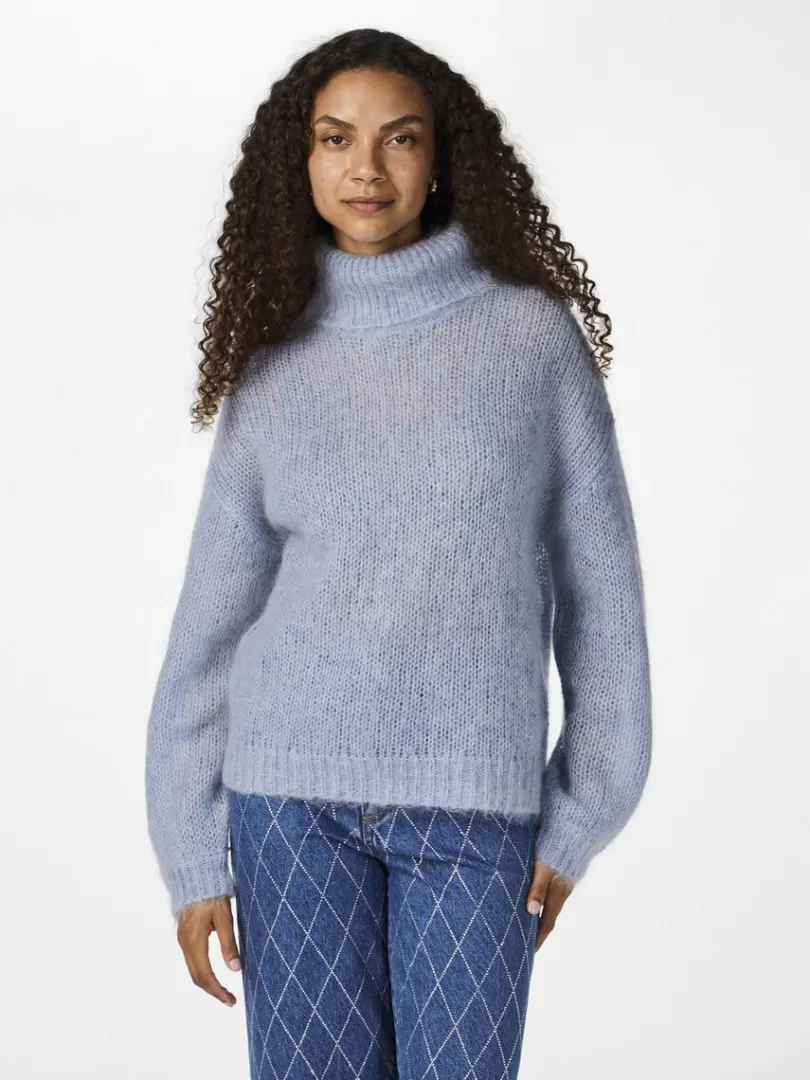 Knitwear>Yas LAMBI KNITTED PULLOVER DustyBlue