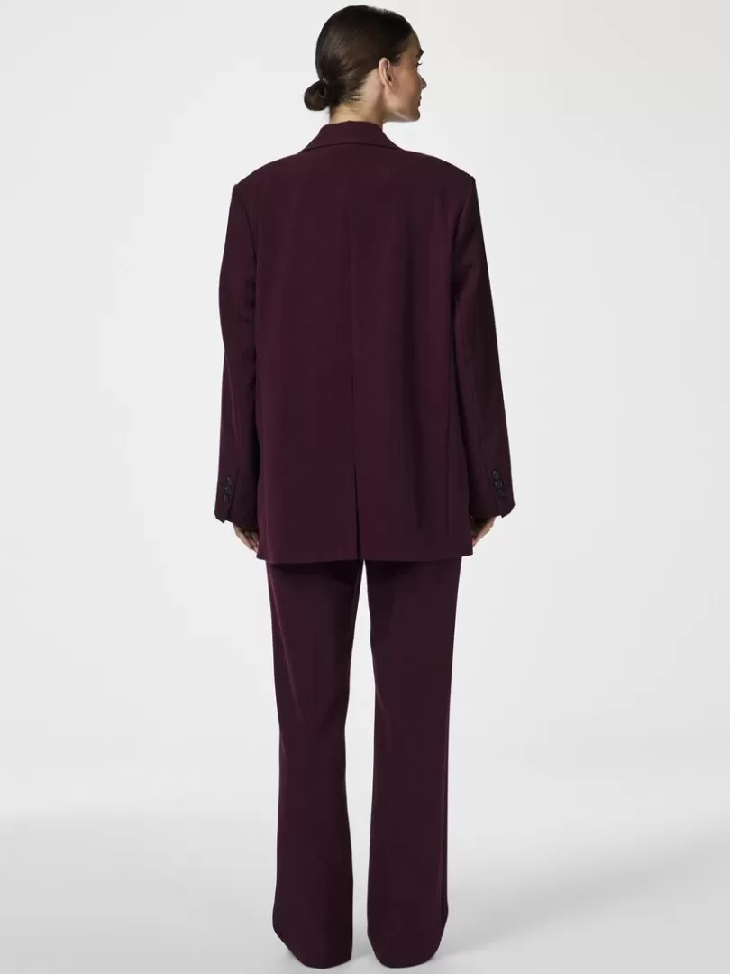 Blazers>Yas LIKKA OVERSIZED BLAZER Winetasting