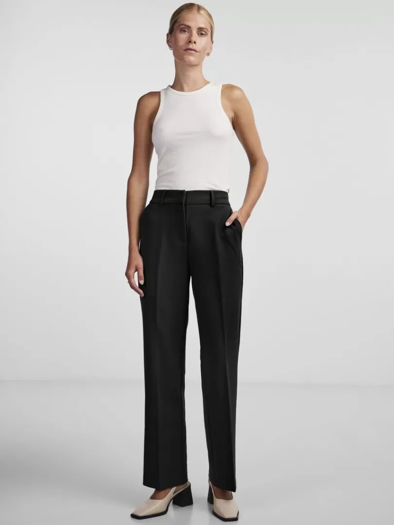 Trousers>Yas LIKKA TROUSERS Black