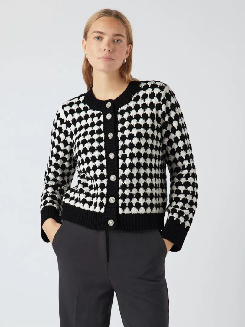 Knitwear>Yas LIU KNITTED CARDIGAN Black