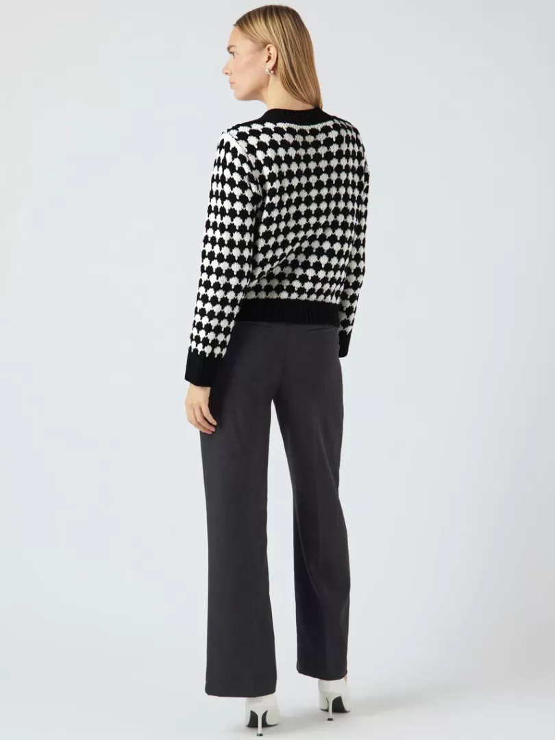 Knitwear>Yas LIU KNITTED CARDIGAN Black