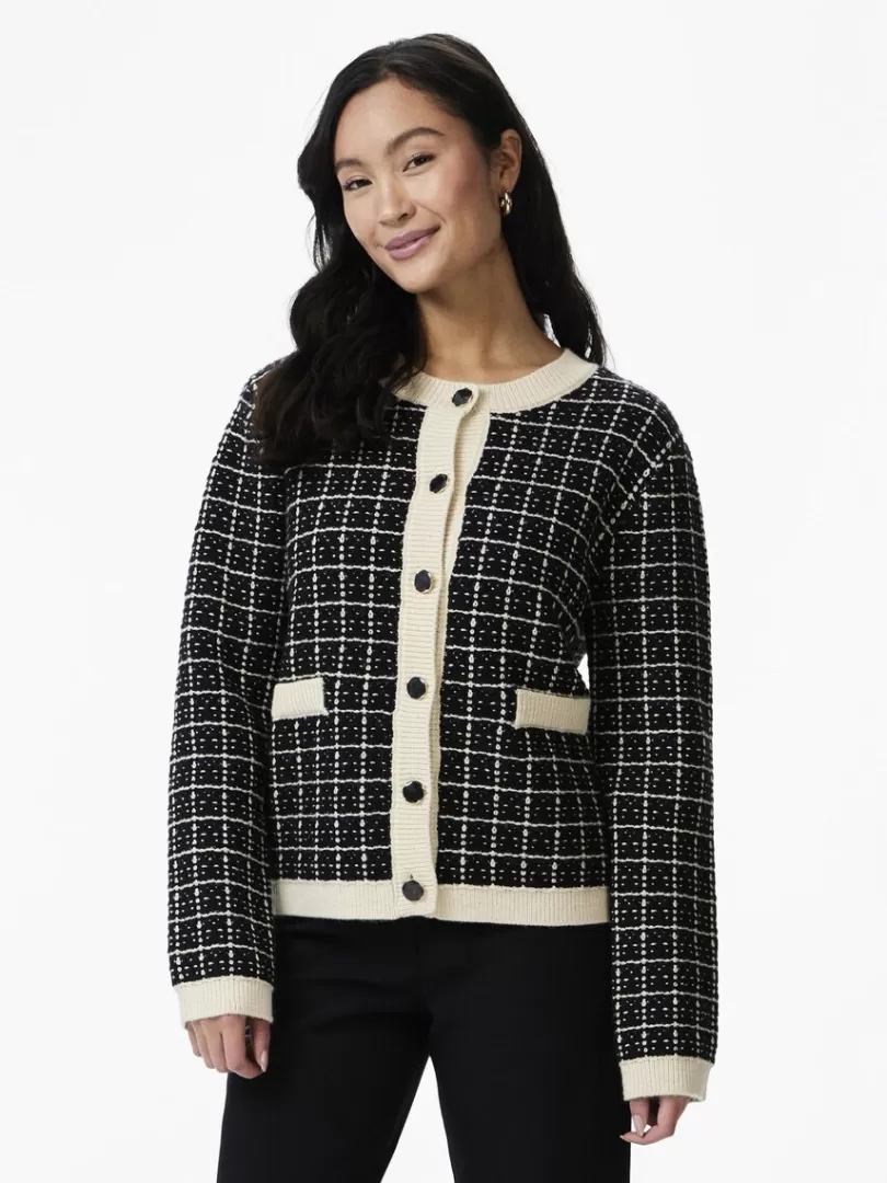 Knitwear>Yas LIVIA KNITTED CARDIGAN Black