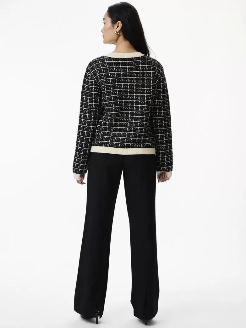 Knitwear>Yas LIVIA KNITTED CARDIGAN Black