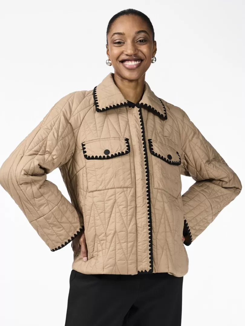 Outerwear>Yas LUJA PADDED JACKET TigersEye