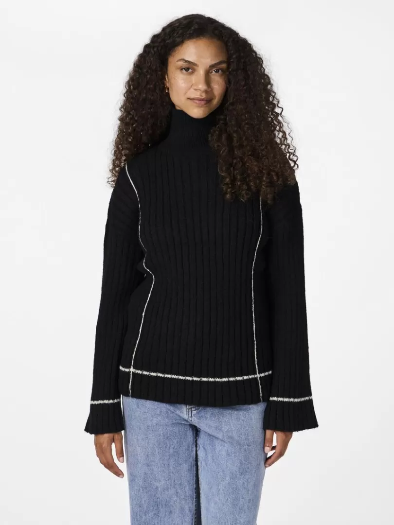 Knitwear>Yas MILLIE KNITTED PULLOVER Black