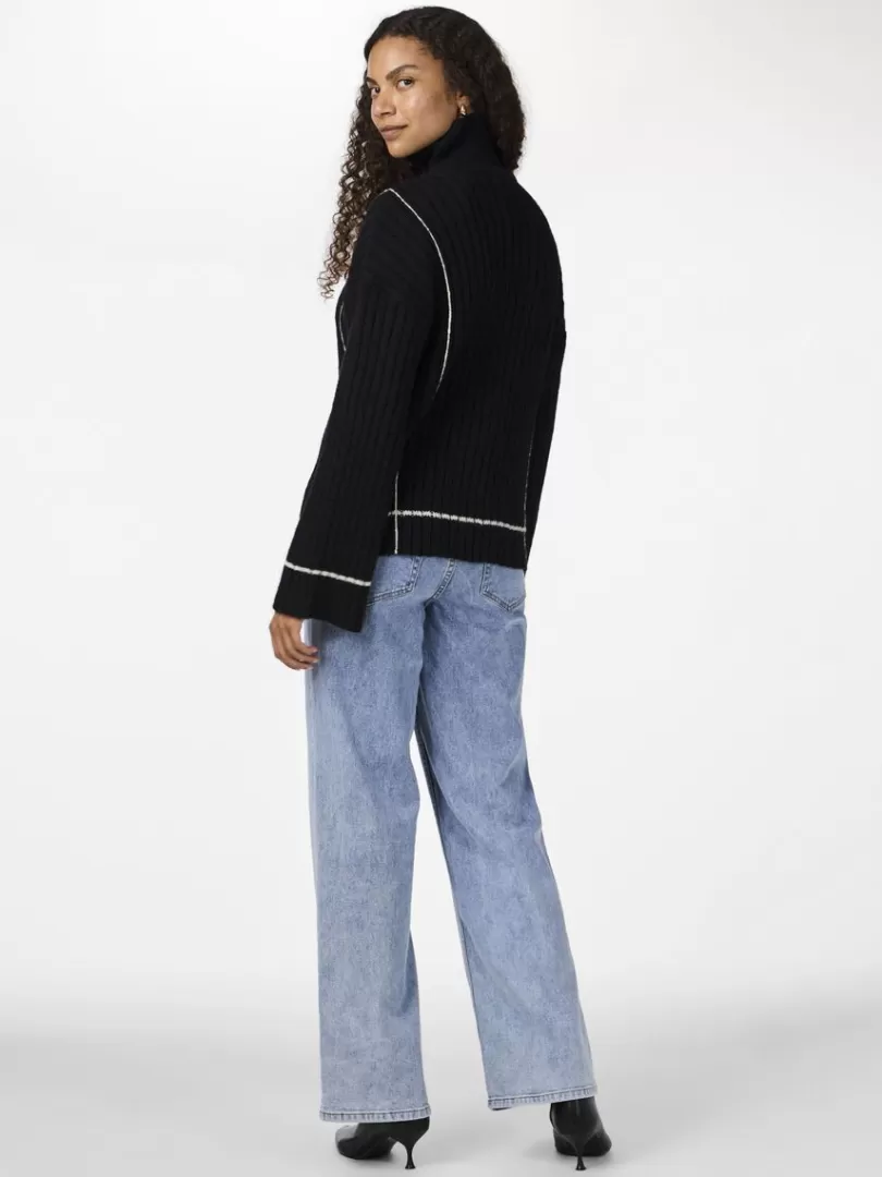 Knitwear>Yas MILLIE KNITTED PULLOVER Black