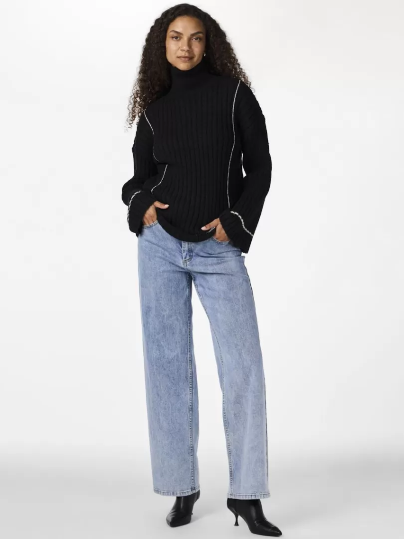 yasmillie__knitted_pullover_3.webp Knitwear>Yas MILLIE KNITTED PULLOVER Black