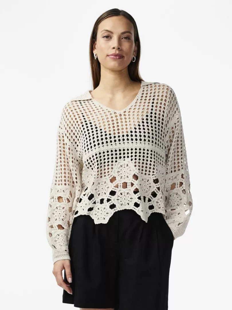 Knitwear>Yas NOLA KNITTED TOP Birch