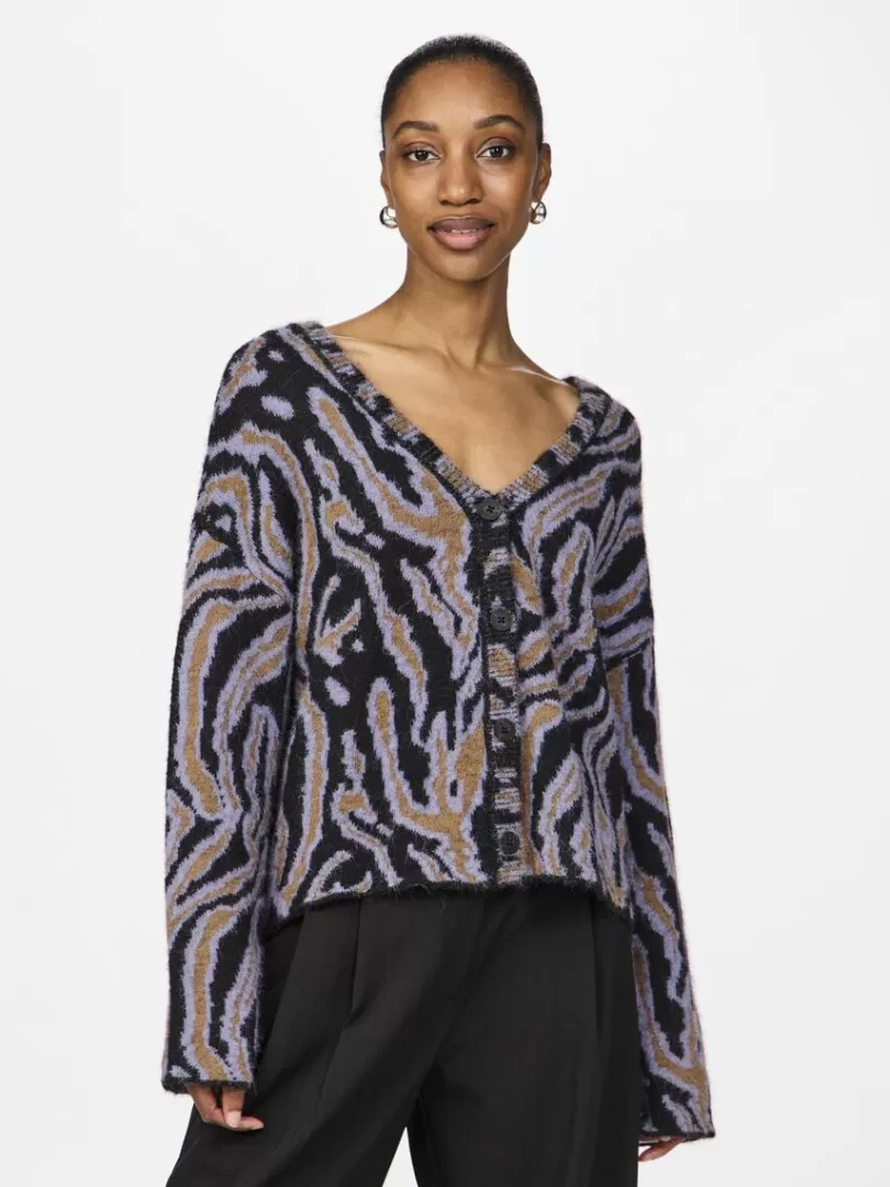 Knitwear>Yas NURA KNITTED CARDIGAN Black