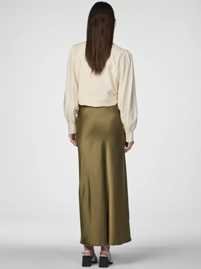 Skirts>Yas PELLA MAXI SKIRT Capers
