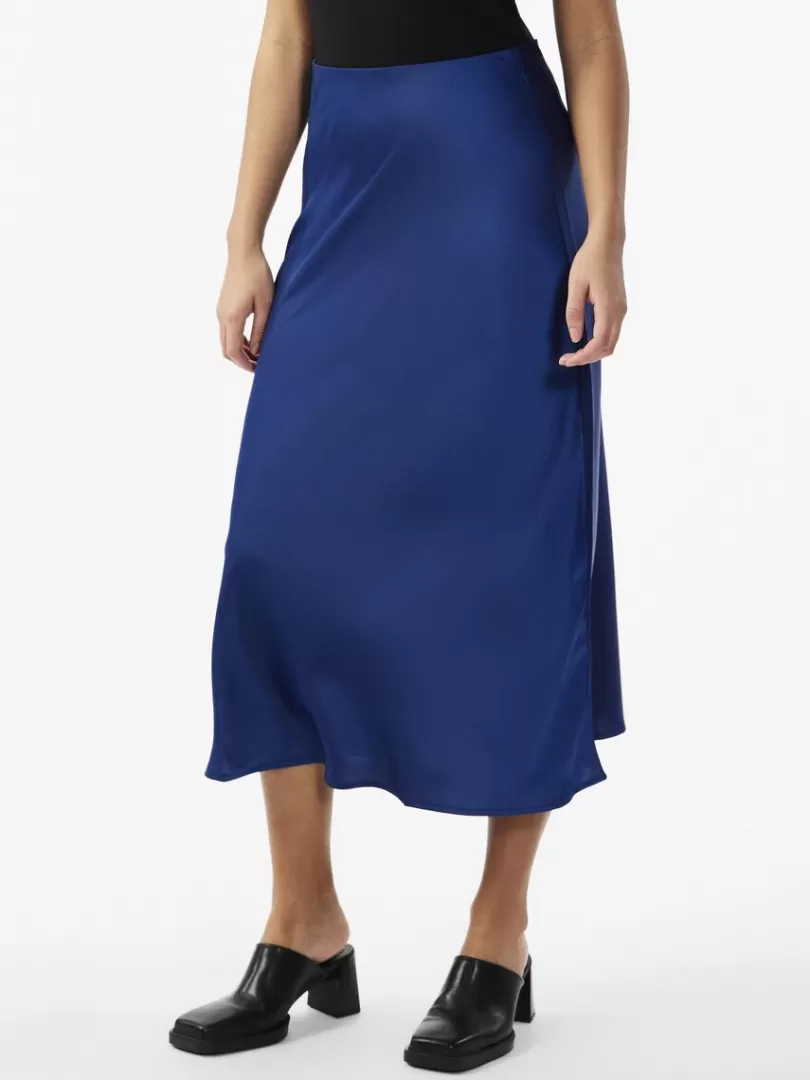 Skirts>Yas PELLA MIDI SKIRT NavyPeony