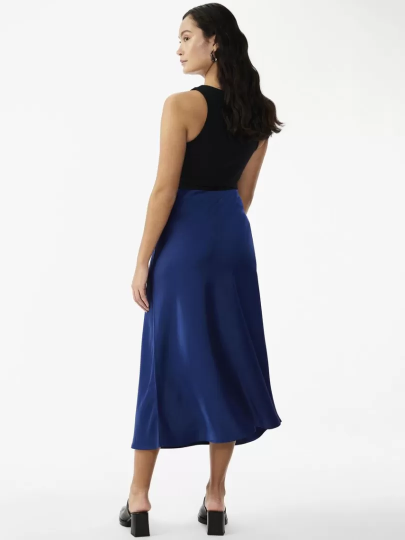 Skirts>Yas PELLA MIDI SKIRT NavyPeony