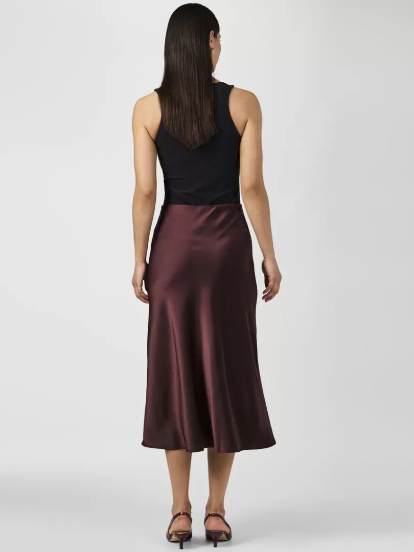 Skirts>Yas PELLA MIDI SKIRT DecadentChocolate