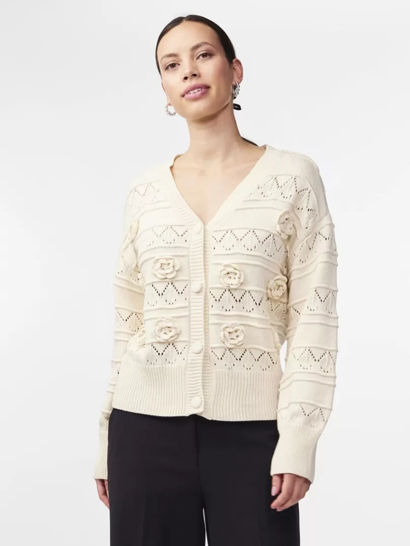 Knitwear>Yas PINA KNITTED CARDIGAN Birch