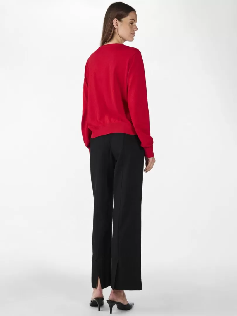 Knitwear>Yas RADDI KNITTED CARDIGAN RacingRed