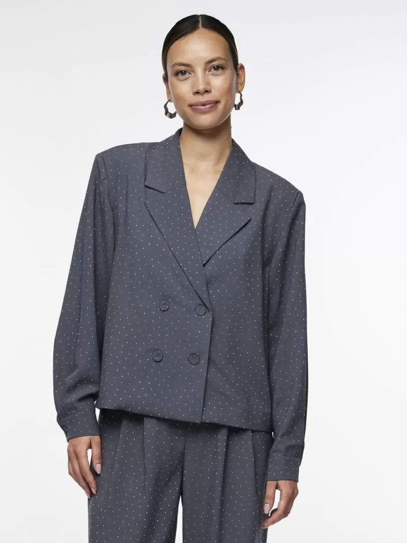 Blazers>Yas RHINE BLAZER MediumGreyMelange