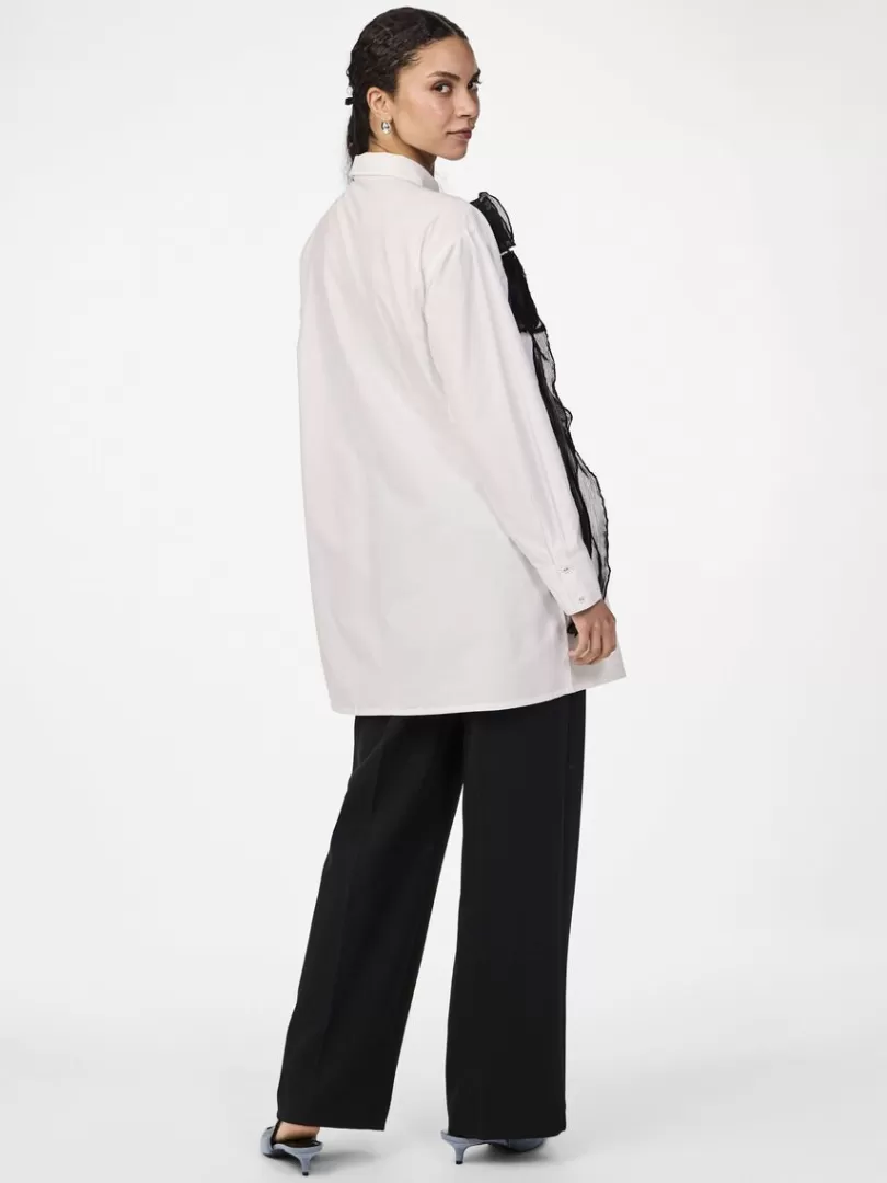 Shirts>Yas ROSE SHIRT DRESS StarWhite