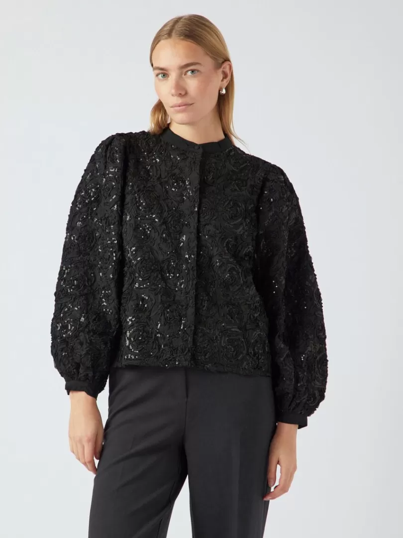 Shirts>Yas ROSY SHIRT Black