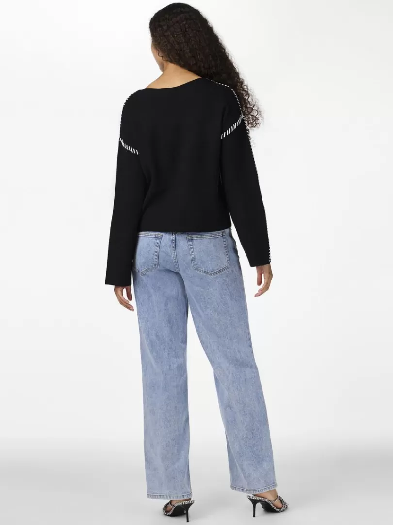 Knitwear>Yas STITCHA KNITTED PULLOVER Black
