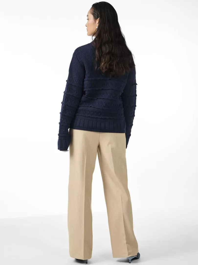 Knitwear>Yas TIMU KNITTED PULLOVER NavyBlazer