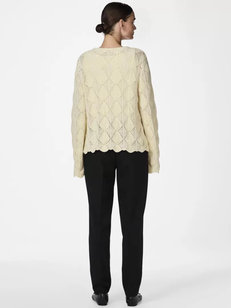 Knitwear>Yas TREALA KNITTED CARDIGAN Birch